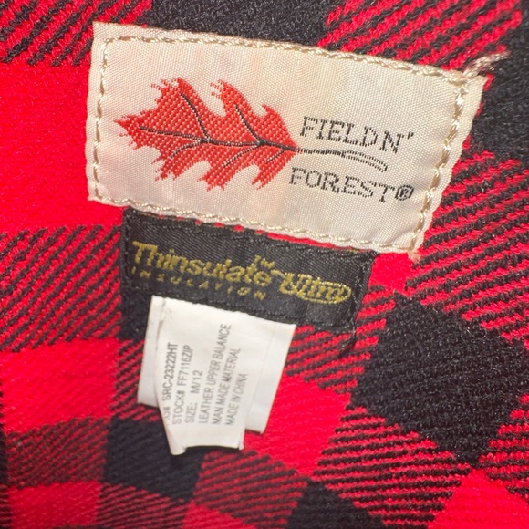 Field N Forest Boots Sz M/12 Insulated Steel Toe - Picture 5 of 7